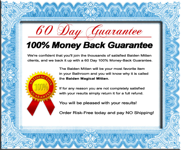 Baiden Mitten 60 Day 100% Money Back Guarantee